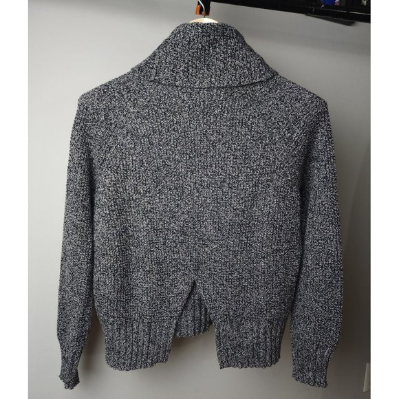 Madewell Roll neck Knit open back Merino Wool blend Sweater S - Picture 3 of 10